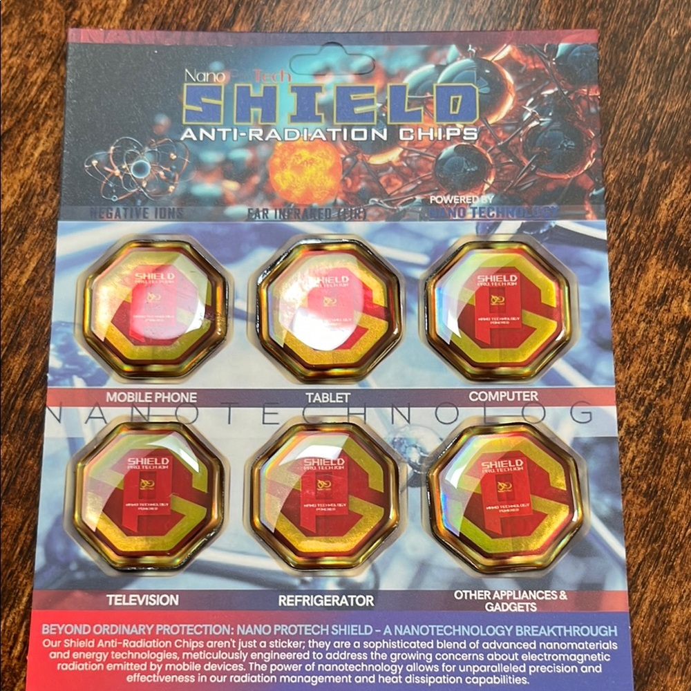 Anti-Radiation Chips - Gold and Red